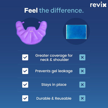 REVIX Ice Pack for Shoulders and Neck, Shoulder Ice Pack for Back Relief