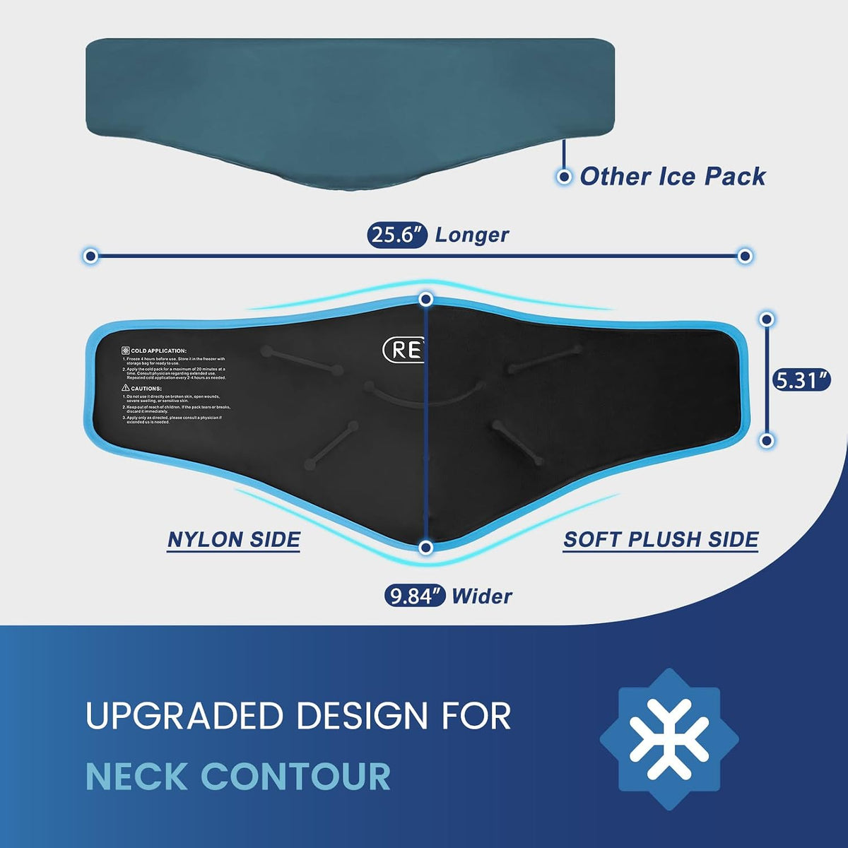 REVIX Ice Pack for Shoulders and Neck, Shoulder Ice Pack for Back Relief