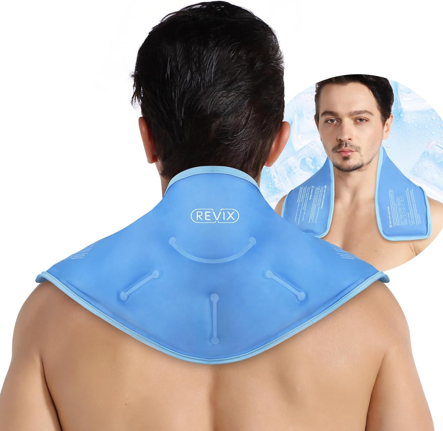 REVIX Ice Pack for Shoulders and Neck, Shoulder Ice Pack for Back Relief