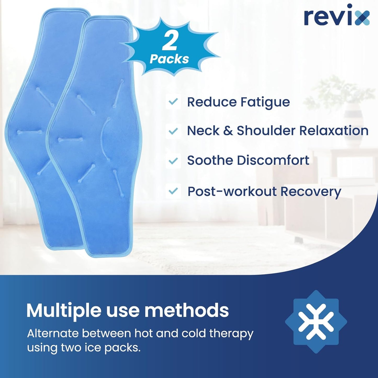 REVIX Ice Pack for Shoulders and Neck, Shoulder Ice Pack for Back Relief