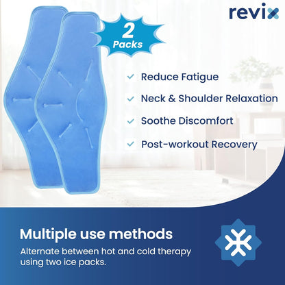 REVIX Ice Pack for Shoulders and Neck, Shoulder Ice Pack for Back Relief