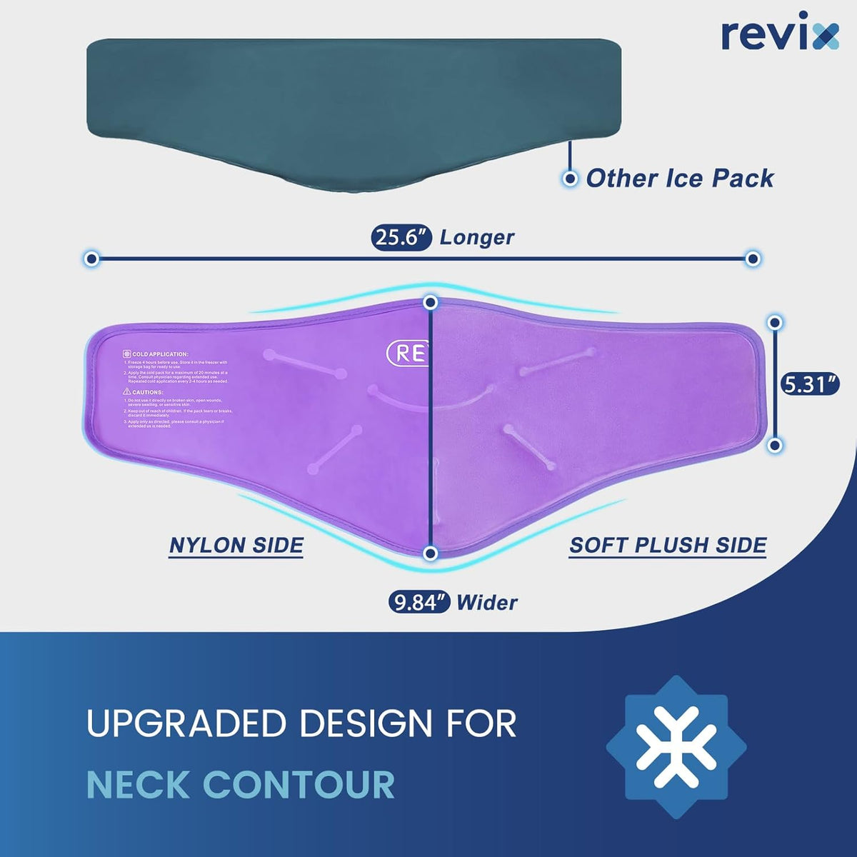 REVIX Ice Pack for Shoulders and Neck, Shoulder Ice Pack for Back Relief