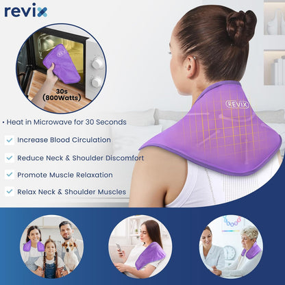 REVIX Ice Pack for Shoulders and Neck, Shoulder Ice Pack for Back Relief