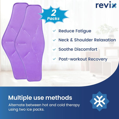 REVIX Ice Pack for Shoulders and Neck, Shoulder Ice Pack for Back Relief