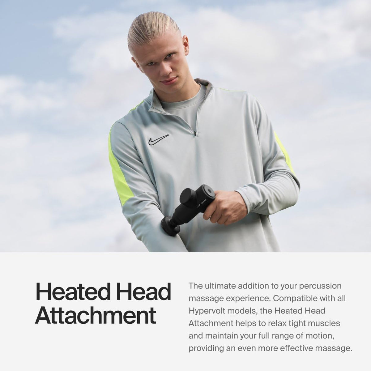 Hypervolt Heated Head Attachment – Relax and Loosen Sore and Tight Muscles