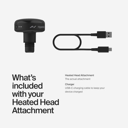 Hypervolt Heated Head Attachment – Relax and Loosen Sore and Tight Muscles