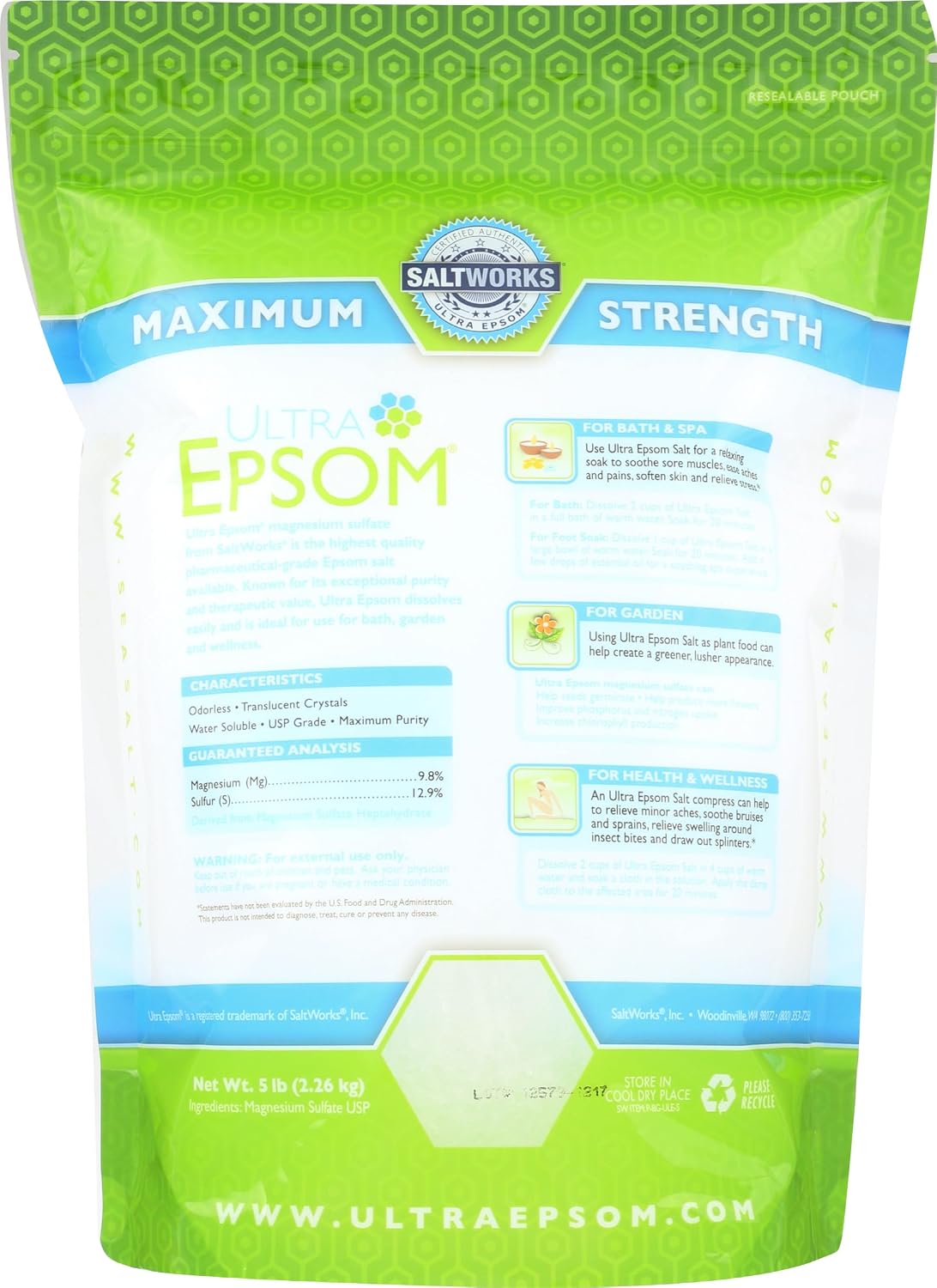 Bath Salt Medium, 80 Ounce