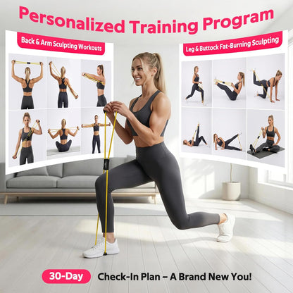 RENRANRING Figure 8 Fitness Resistance Bands with Handles - Exercise Tube Band Set of 3 for Arm and Shoulder Stretch, Rope 8 Word Elastic for Women and Men
