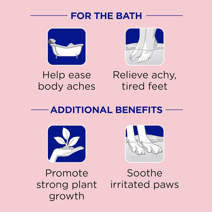 Pure Epsom Salt Multipurpose Solution, Fragrance Free, Bulk Size - 19 lbs