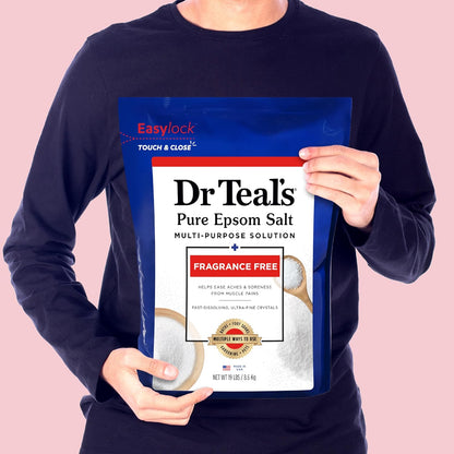 Pure Epsom Salt Multipurpose Solution, Fragrance Free, Bulk Size - 19 lbs