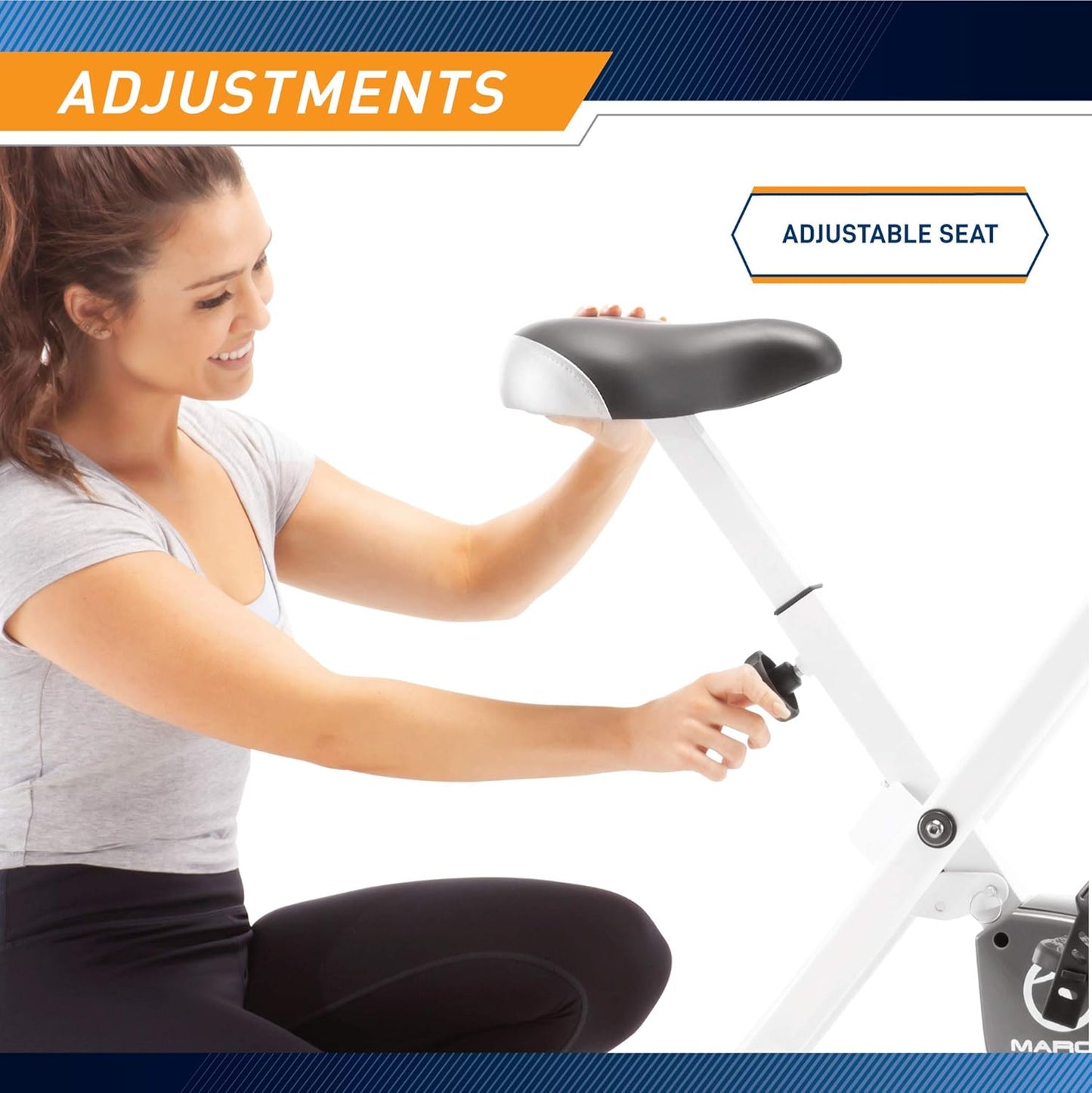Foldable Upright Exercise Bike with Adjustable Resistance for Cardio Workout & Strength Training - Multiple Styles Available