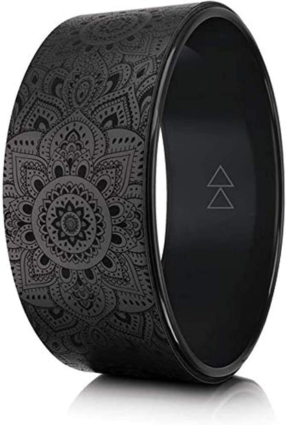 THE YOGA WHEEL | Eco Printed, Extra Strength, Padded, Dharma Exercise Wheel | Designed in Bali | Enhance Your Postures and Stretch Deeper