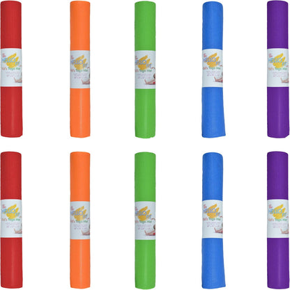 Bulk Kids Yoga Mats, 10 Pack, 60x24 in, 4mm