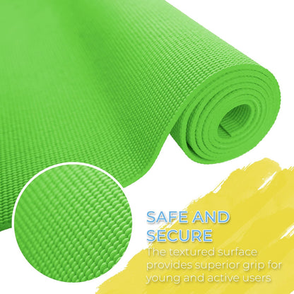 Bulk Kids Yoga Mats, 10 Pack, 60x24 in, 4mm