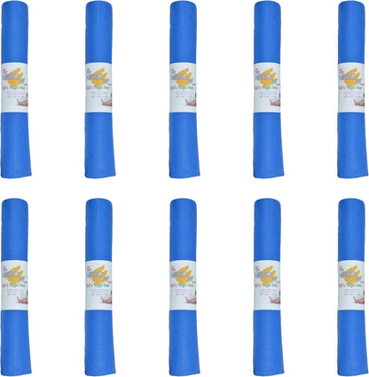 Bulk Kids Yoga Mats, 10 Pack, 60x24 in, 4mm
