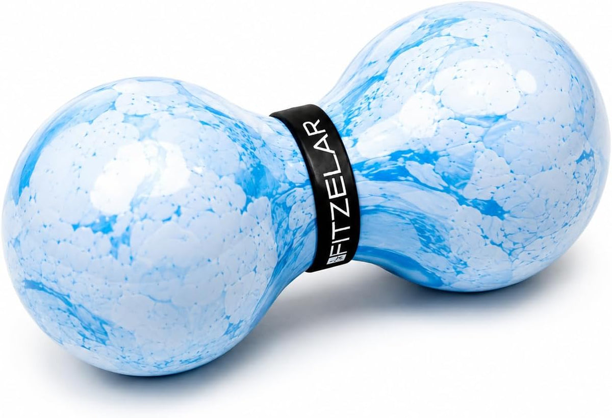 Double Lacrosse Massage Ball for Myofascial Release, Quality Certification, Massage Deep Tissue for Waist Back Feet, Trigger Point Therapy, Muscle Knots, Peanut Massage Ball for Muscle Pain