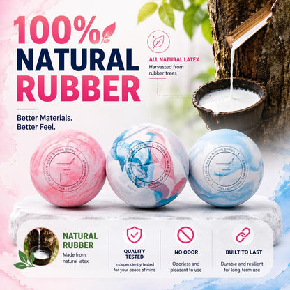 Double Lacrosse Massage Ball for Myofascial Release, Quality Certification, Massage Deep Tissue for Waist Back Feet, Trigger Point Therapy, Muscle Knots, Peanut Massage Ball for Muscle Pain