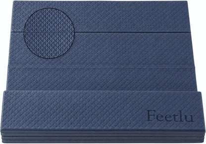 Foldable Yoga Exercise Mat, 6mm/8mm/10mm/12mm Thickness, 72 x 24 Inch - Lightweight, Anti-Slip, and Easy to Store for Yoga, Pilates, Home Workouts, and Floor Exercises