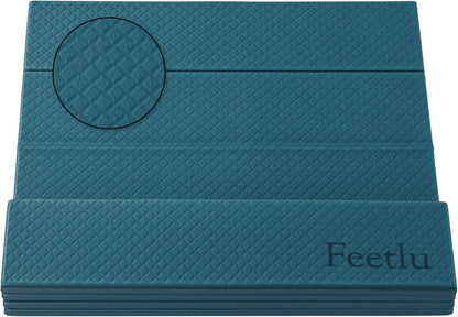Foldable Yoga Exercise Mat, 6mm/8mm/10mm/12mm Thickness, 72 x 24 Inch - Lightweight, Anti-Slip, and Easy to Store for Yoga, Pilates, Home Workouts, and Floor Exercises