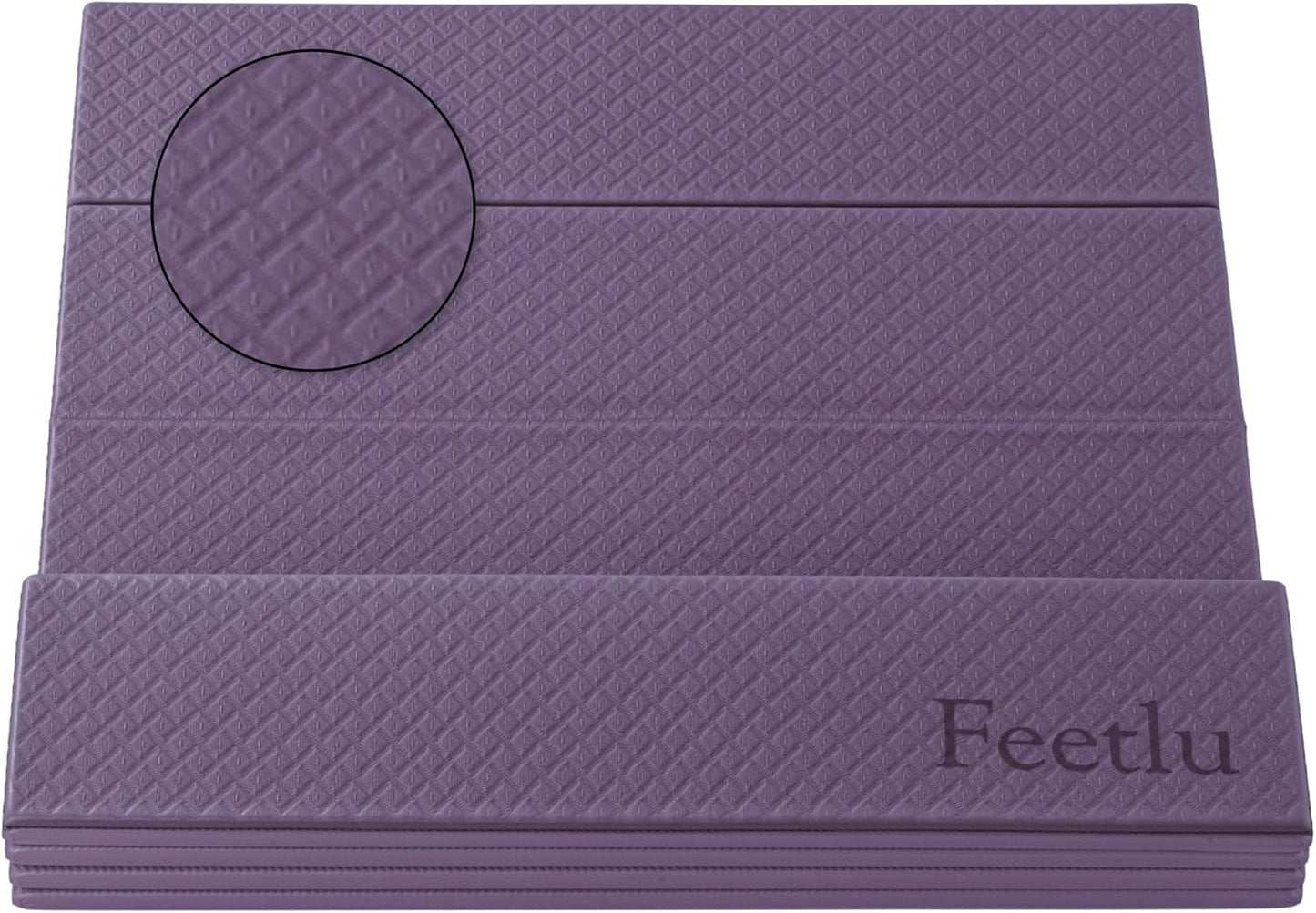Foldable Yoga Exercise Mat, 6mm/8mm/10mm/12mm Thickness, 72 x 24 Inch - Lightweight, Anti-Slip, and Easy to Store for Yoga, Pilates, Home Workouts, and Floor Exercises