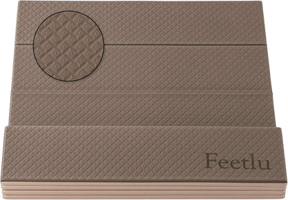 Foldable Yoga Exercise Mat, 6mm/8mm/10mm/12mm Thickness, 72 x 24 Inch - Lightweight, Anti-Slip, and Easy to Store for Yoga, Pilates, Home Workouts, and Floor Exercises