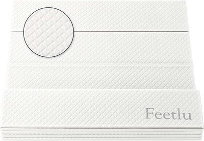 Foldable Yoga Exercise Mat, 6mm/8mm/10mm/12mm Thickness, 72 x 24 Inch - Lightweight, Anti-Slip, and Easy to Store for Yoga, Pilates, Home Workouts, and Floor Exercises