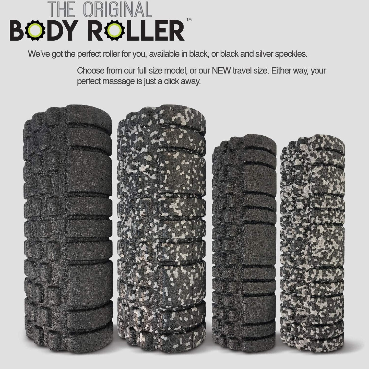 High Density Foam Roller for Exercise & Recovery | Firm, Patented Texture is ideal for pre- and post- workout massages, Trigger Point Relief, Physical Therapy, and Back Pain