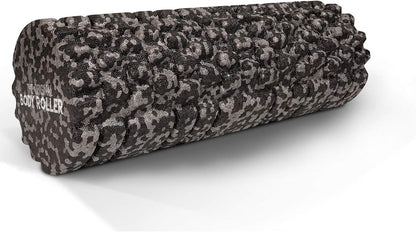 High Density Foam Roller for Exercise & Recovery | Firm, Patented Texture is ideal for pre- and post- workout massages, Trigger Point Relief, Physical Therapy, and Back Pain
