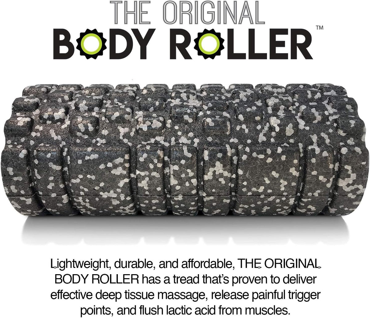 High Density Foam Roller for Exercise & Recovery | Firm, Patented Texture is ideal for pre- and post- workout massages, Trigger Point Relief, Physical Therapy, and Back Pain