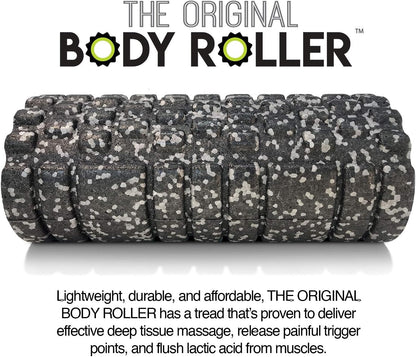High Density Foam Roller for Exercise & Recovery | Firm, Patented Texture is ideal for pre- and post- workout massages, Trigger Point Relief, Physical Therapy, and Back Pain