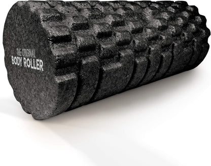 High Density Foam Roller for Exercise & Recovery | Firm, Patented Texture is ideal for pre- and post- workout massages, Trigger Point Relief, Physical Therapy, and Back Pain