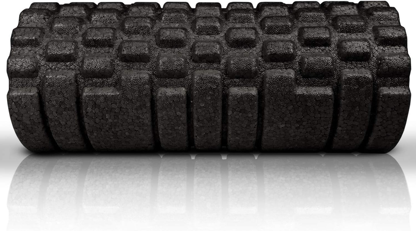 High Density Foam Roller for Exercise & Recovery | Firm, Patented Texture is ideal for pre- and post- workout massages, Trigger Point Relief, Physical Therapy, and Back Pain