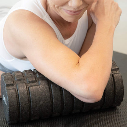 High Density Foam Roller for Exercise & Recovery | Firm, Patented Texture is ideal for pre- and post- workout massages, Trigger Point Relief, Physical Therapy, and Back Pain