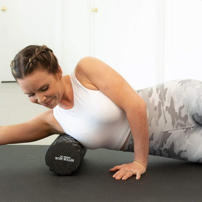 High Density Foam Roller for Exercise & Recovery | Firm, Patented Texture is ideal for pre- and post- workout massages, Trigger Point Relief, Physical Therapy, and Back Pain