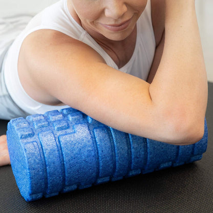 High Density Foam Roller for Exercise & Recovery | Firm, Patented Texture is ideal for pre- and post- workout massages, Trigger Point Relief, Physical Therapy, and Back Pain