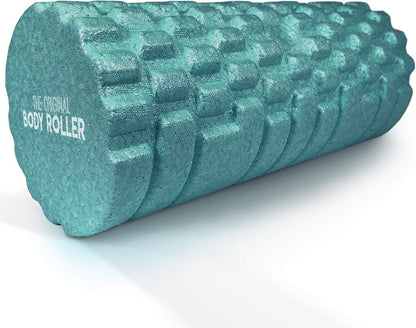 High Density Foam Roller for Exercise & Recovery | Firm, Patented Texture is ideal for pre- and post- workout massages, Trigger Point Relief, Physical Therapy, and Back Pain