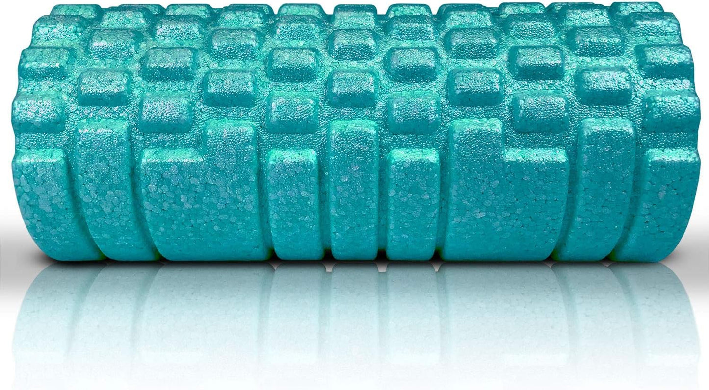 High Density Foam Roller for Exercise & Recovery | Firm, Patented Texture is ideal for pre- and post- workout massages, Trigger Point Relief, Physical Therapy, and Back Pain