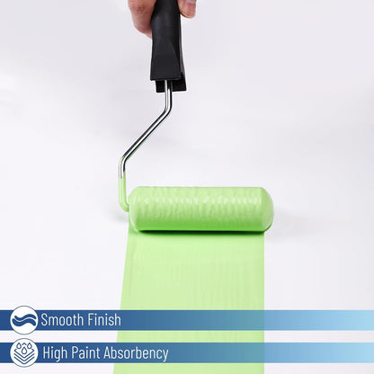 Bates- Foam Paint Roller Covers, 4 Inch, 30 Pack, Bulk High Density | Foam Roller Covers for Paint Roller Use, Smooth Finish Painting, Walls, Cabinets, Furniture & DIY Painting Projects