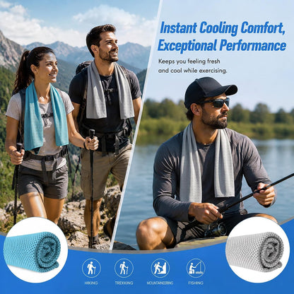 3 Pack Cooling Towel for Neck and face(40"x12"), Cooling Neck Wraps