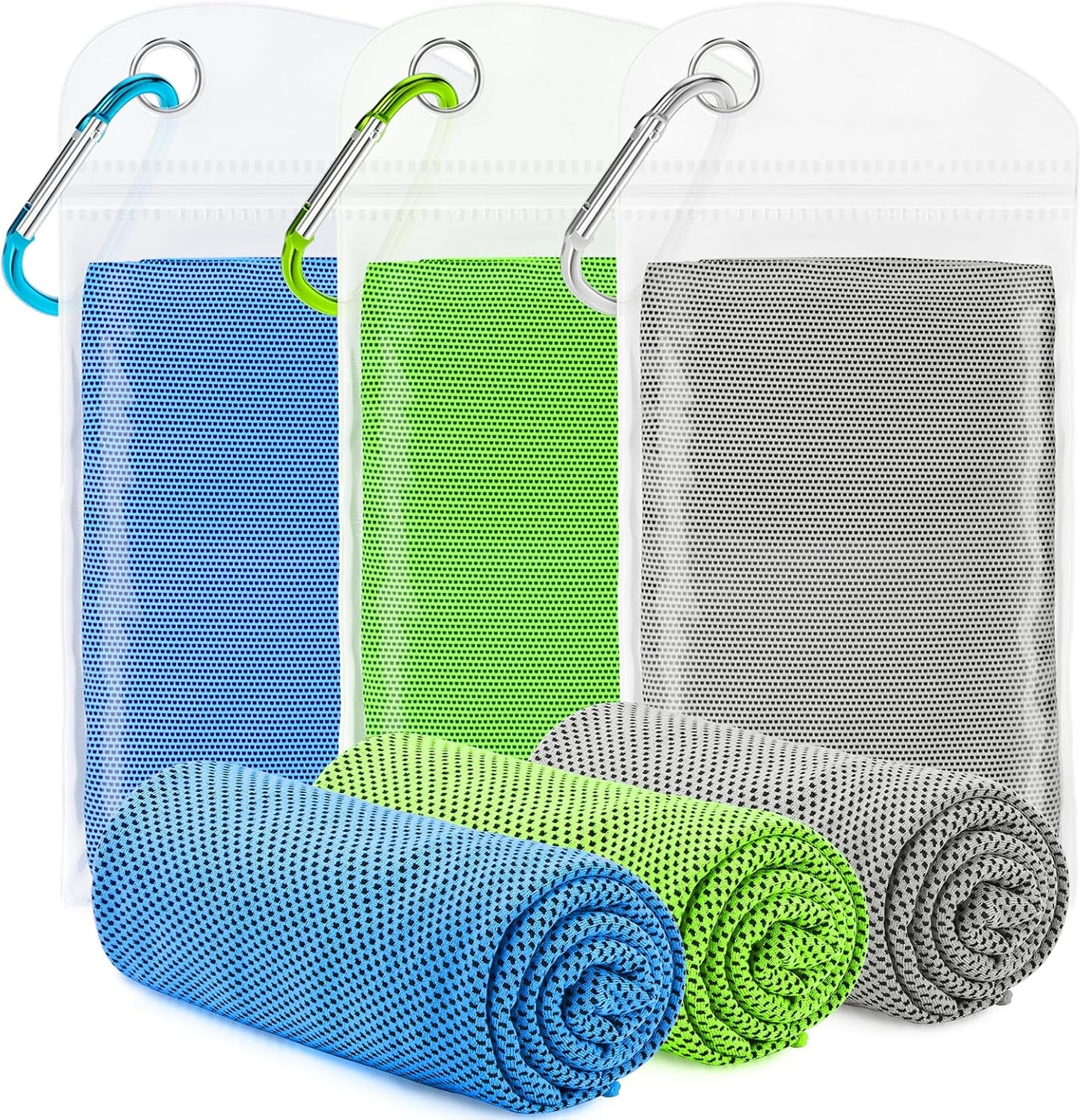 3 Pack Cooling Towel for Neck and face(40"x12"), Cooling Neck Wraps