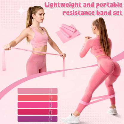 Pilates Equipment Kit for Home Workouts - 18pcs Set- 14'' Pilates Ring and Ball Set for Women, Pilates/Yoga Accessories Kit with Wrist Weights, Resistance Bands, Core Sliders, Yoga Strap