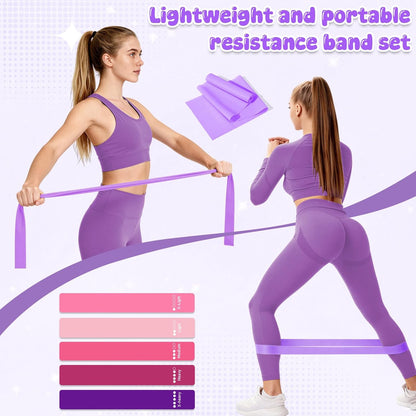 Pilates Equipment Kit for Home Workouts - 18pcs Set- 14'' Pilates Ring and Ball Set for Women, Pilates/Yoga Accessories Kit with Wrist Weights, Resistance Bands, Core Sliders, Yoga Strap