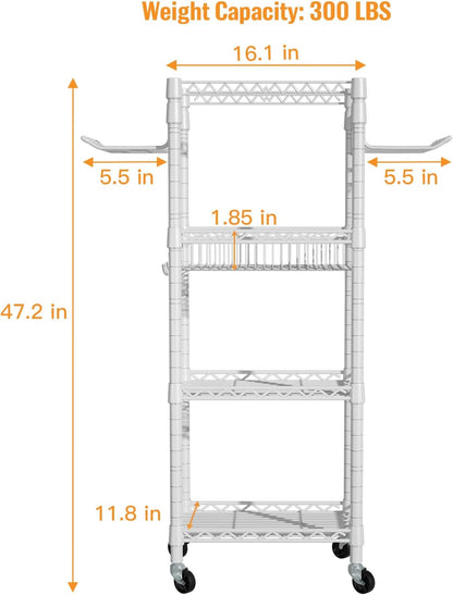 Home Gym Storage, 3 Tiers Workout Equipment Organizer with Wheels for Yoga Mats, Foam Roller, Dumbbells, Kettlebells, and Resistance Bands