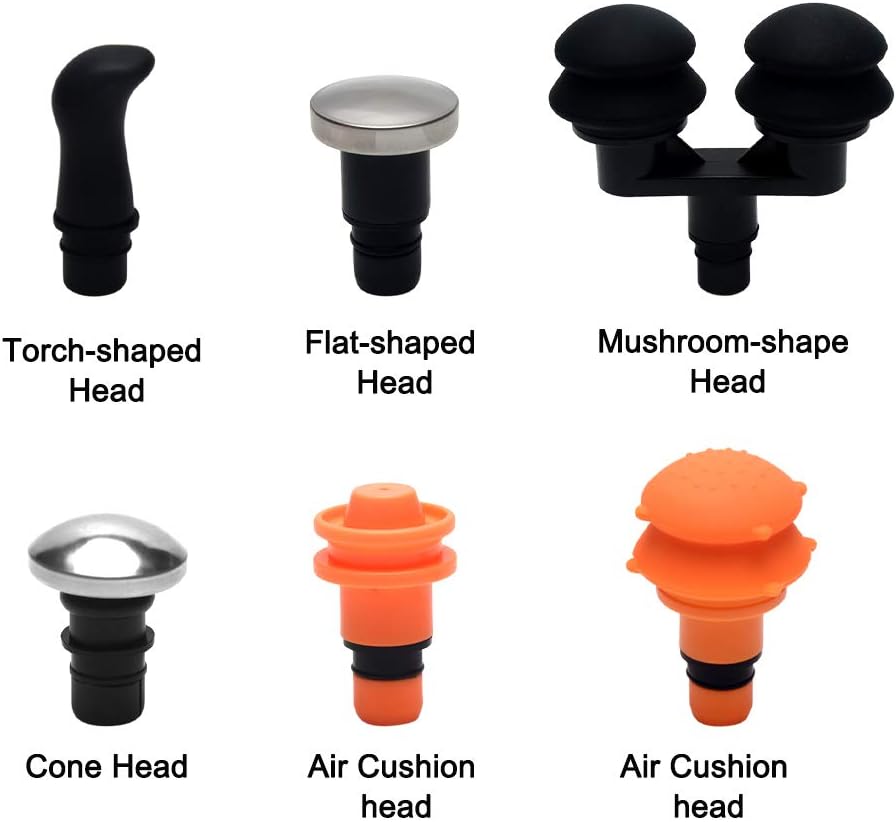 9Pcs Replaceable Massage Gun Heads - Deep Tissue Muscle Attachments and Accessories for Massage Gun - Plug-n-Play Adapter Set