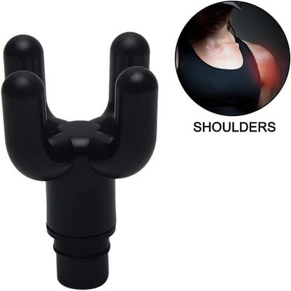9Pcs Replaceable Massage Gun Heads - Deep Tissue Muscle Attachments and Accessories for Massage Gun - Plug-n-Play Adapter Set