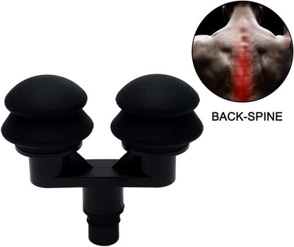 9Pcs Replaceable Massage Gun Heads - Deep Tissue Muscle Attachments and Accessories for Massage Gun - Plug-n-Play Adapter Set