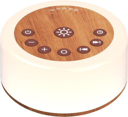 Soother Sleep Sound Machine Night Light White Noise Machine with 30 Soothing Sounds & 12 Color Night Lights for Baby Kids Adults Brown Noise Machine with Timer & Continuous Play for Home Travel Office