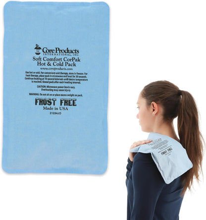 Reusable Hot & Cold Therapy Pack for Knee, Back & Shoulder Pain, Cervical, 6 x 20 inch Made in USA