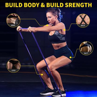 Resistance Band Pull up Band Fitness Exercise Bands Natural Latex for Workout Body Stretch Powerlifting Band Fitness Sport Training at Home/The Gym