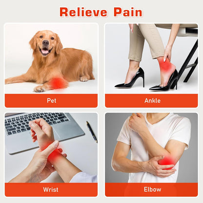 Red Light Therapy Belt for Neck, Near Infrared Light Therapy Belt Wearable Infrared Neck Wrap with Timer Infrared Belt for Chin Firming and Pain Relief Body Neck Hand Wrist Legs Gift for Women Men